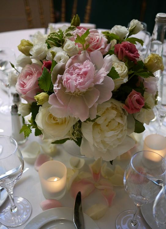 pivoine, hortensia, rose, calla, 