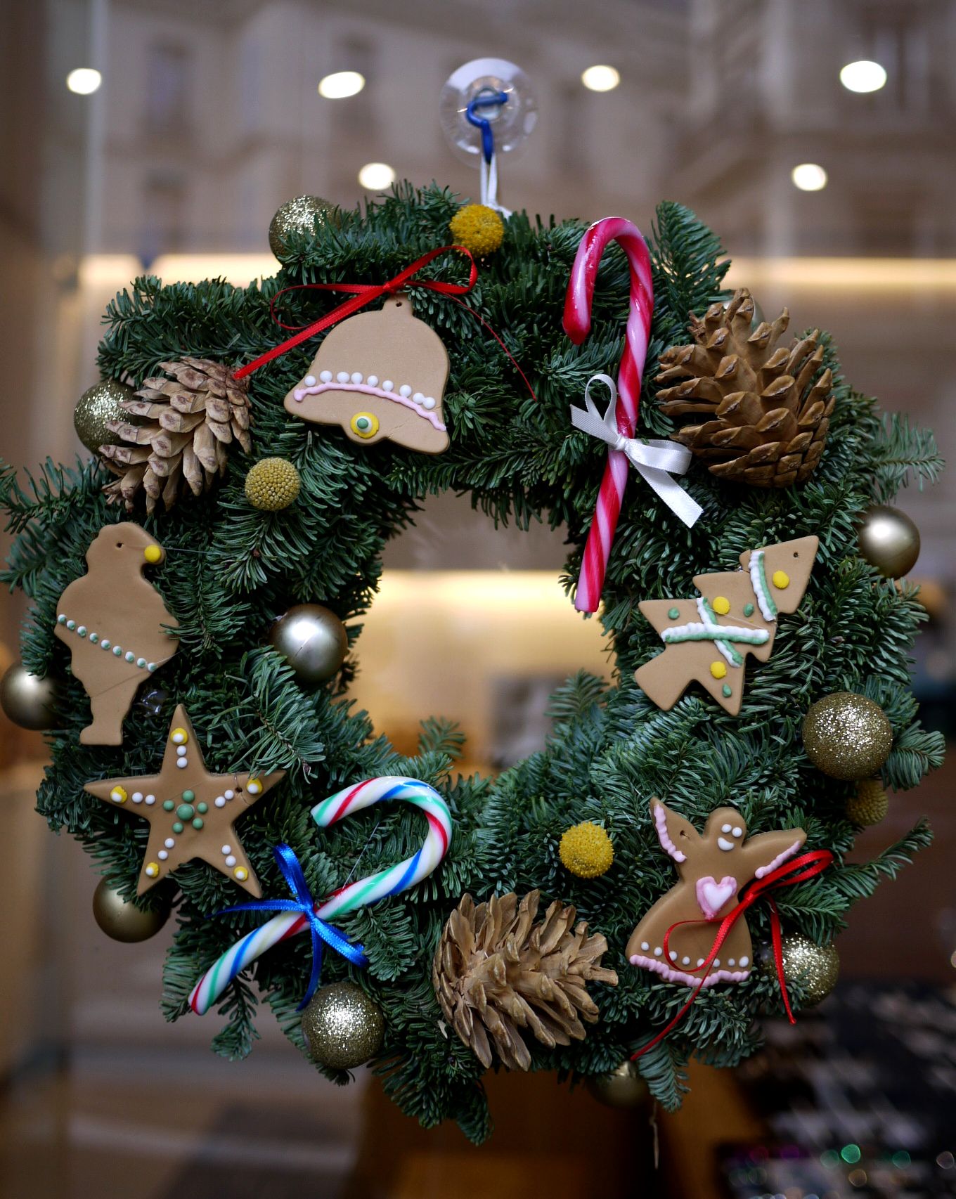 Decoration de vitrine noel.