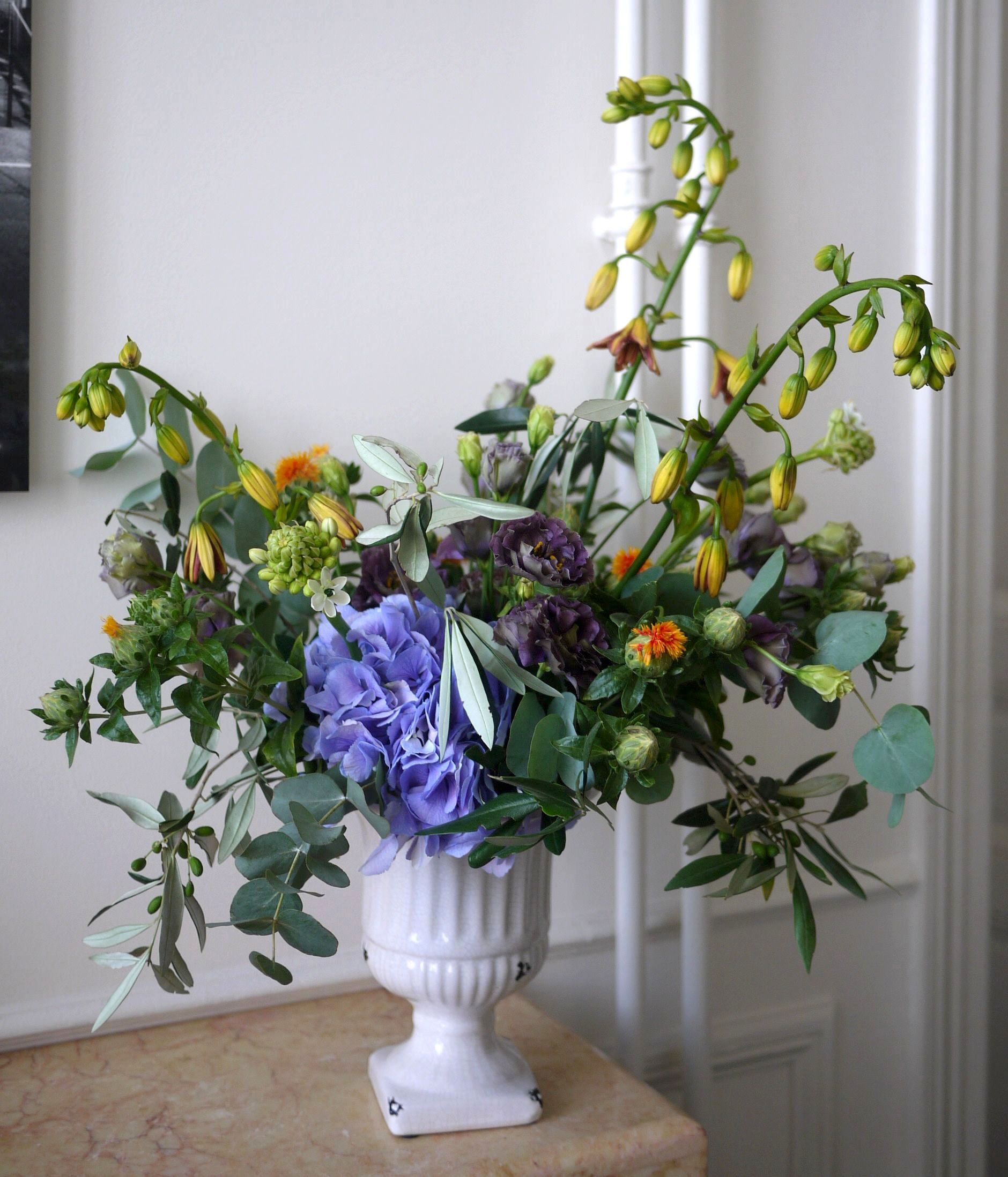 hortensia, lys, lisianthus, 