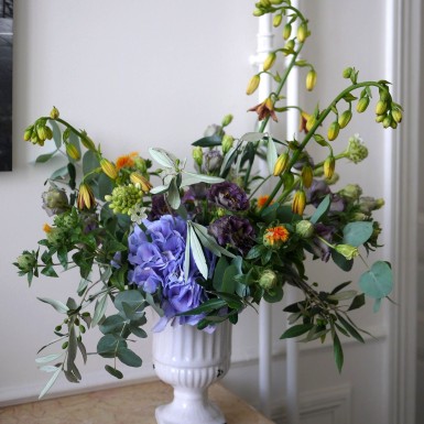 hortensia, lys, lisianthus,