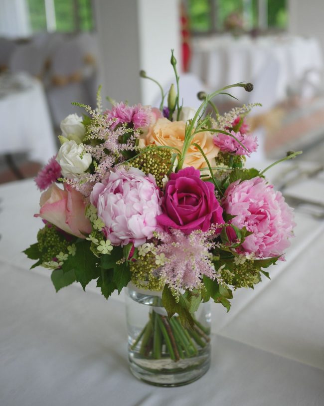 Composition florale, centre de table