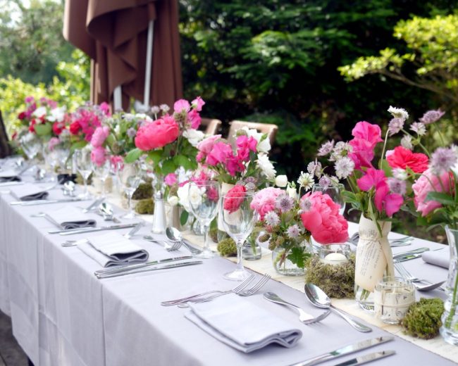 Composition florale, centre de table