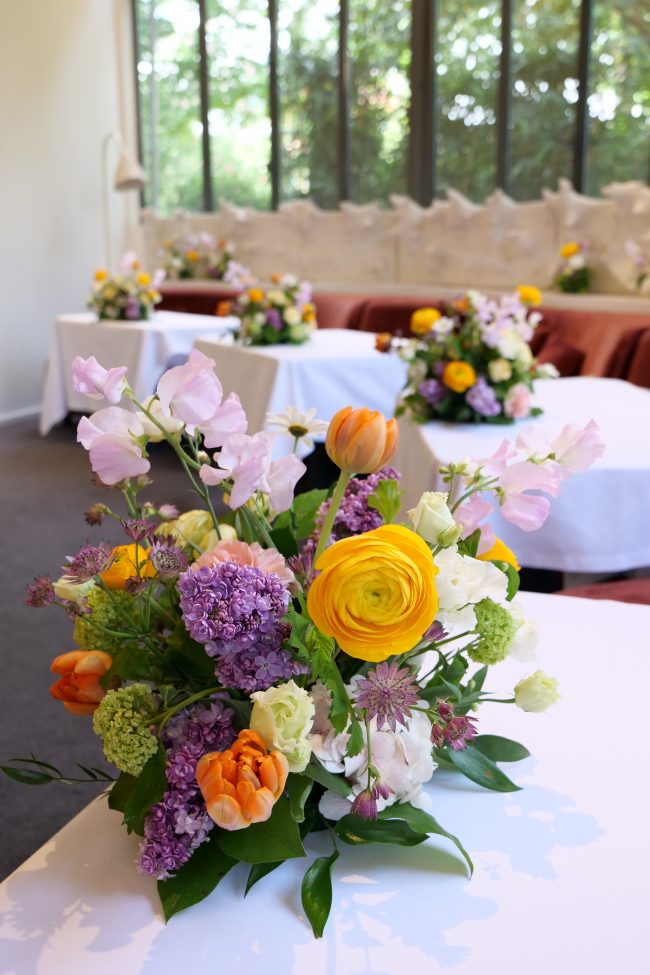 Composition florale, centre de table