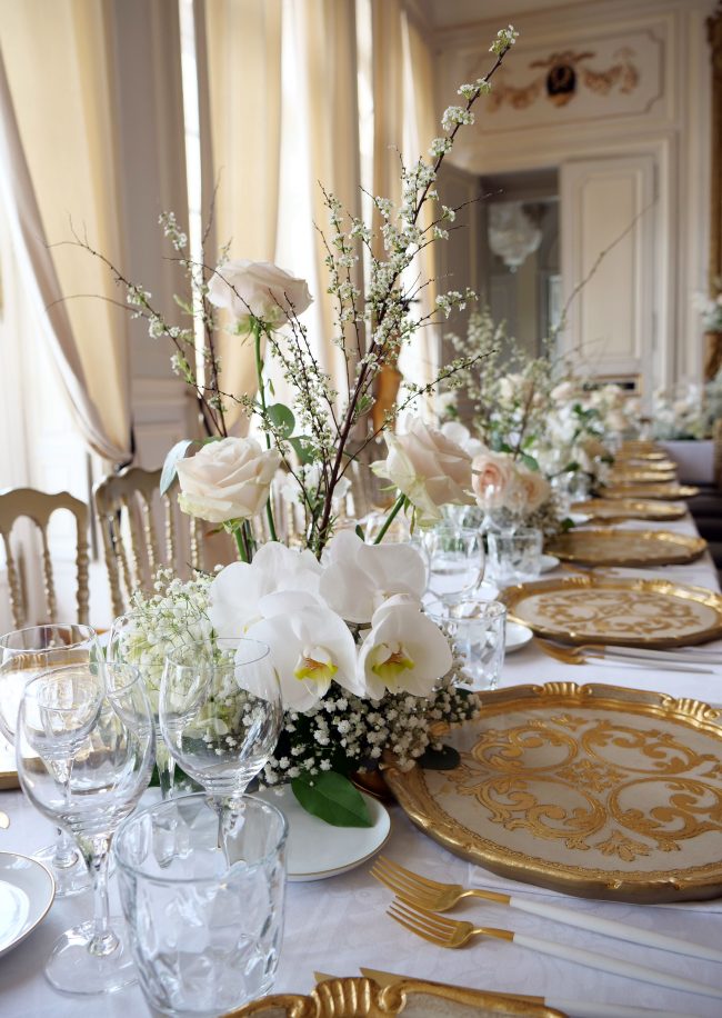 Composition florale, centre de table